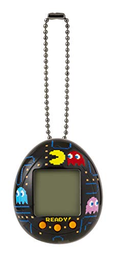 Tamagotchi Friends 42862 Nano-Pac-Man Negro Version con Funda, Care, Nurture, con cadena para jugar mascota electronica