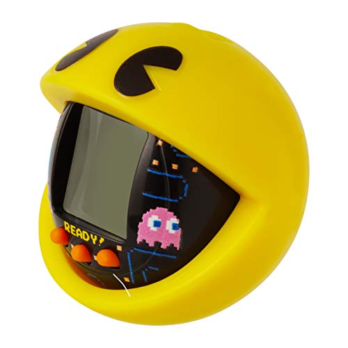 Tamagotchi Friends 42862 Nano-Pac-Man Negro Version con Funda, Care, Nurture, con cadena para jugar mascota electronica