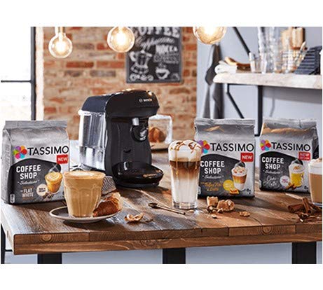 Tassimo Coffee Shop Selections Coffee Bundle - Tassimo Coffee Shop Chai Latte/Typ Flat White/Typ Toffee-Nut Latte - 6 Paquetes (48 Porciones)