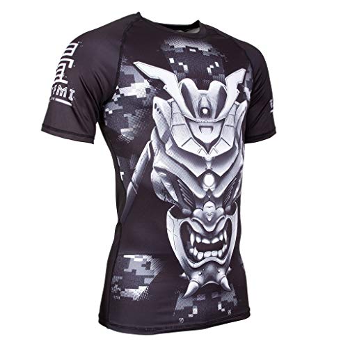 Tatami Fightwear Kabuto Rash Guard Men's Camisa de Compresión Hombre MMA BJJ Fitness Artes Marciales Boxeo Grappling No Gi