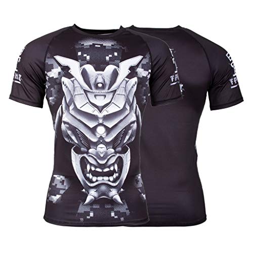 Tatami Fightwear Kabuto Rash Guard Men's Camisa de Compresión Hombre MMA BJJ Fitness Artes Marciales Boxeo Grappling No Gi