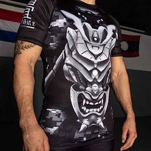 Tatami Fightwear Kabuto Rash Guard Men's Camisa de Compresión Hombre MMA BJJ Fitness Artes Marciales Boxeo Grappling No Gi