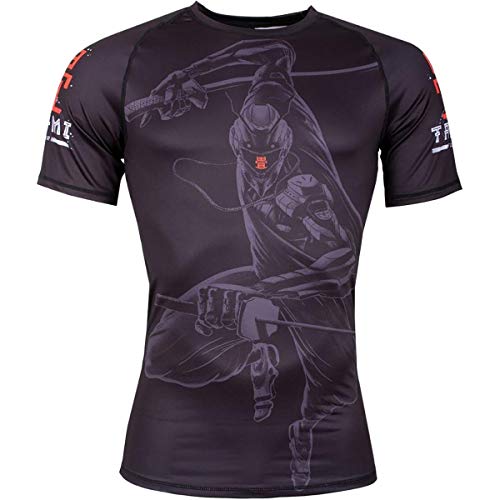 Tatami Fightwear Ninja 2099 Rash Guard Men's Camisa de Compresión Hombre MMA BJJ Fitness Artes Marciales Boxeo Grappling No Gi