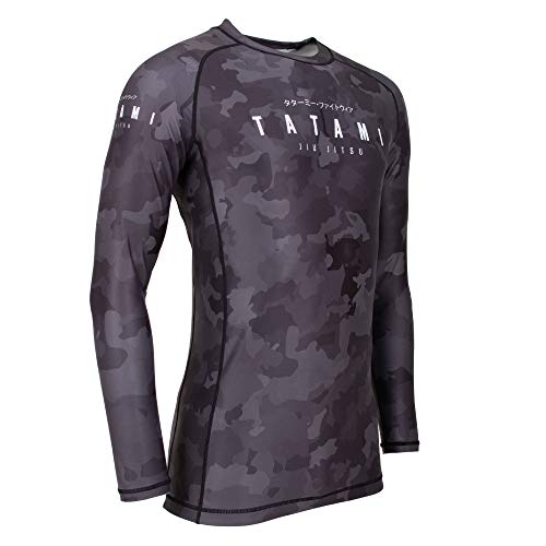 Tatami Fightwear Stealth Rash Guard Men's Camisa de Compresión Hombre MMA BJJ Fitness Artes Marciales Boxeo Grappling No Gi