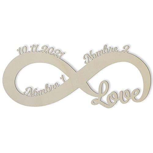 Te amo por siempre Regalos originales - Para tu Ellos él Amiga Novia Amigo Novio Pareja Hombre - De Aniversario - De Novios - De Boda - LED Decoración - Personalizados con Nombres