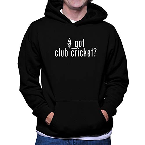 Teeburon Got Club Cricket? Silhouette Sudadera con Capucha