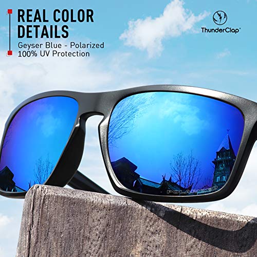 ThunderClap Lentes de repuesto polarizadas para gafas de sol Arnette Reserve AN4226, Geyser Blue - Polarizado, Talla única