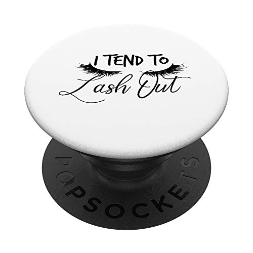 Tiendo a azotar las pestañas de los artistas del maquillaje PopSockets PopGrip Intercambiable