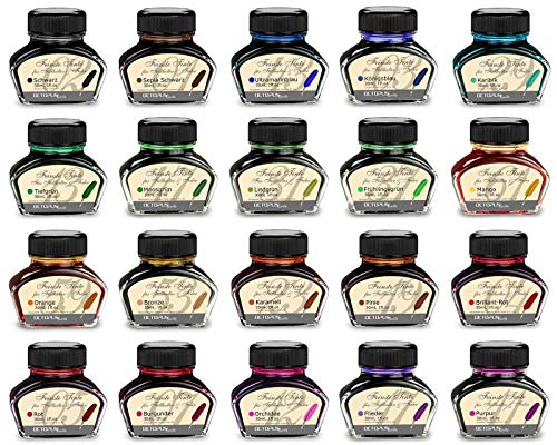 Tinta de pluma estilográfica en tinta de vidrio, Tinta para pluma estilográfica, Tinta estilográfica en Caramelo 30ml tintero, Tinta para caligrafía