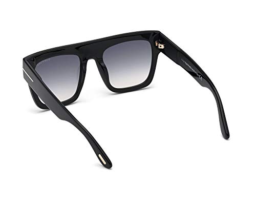 Tom Ford Gafas de Sol RENEE FT 0847 Shiny Black/Grey Shaded 52/21/140 mujer