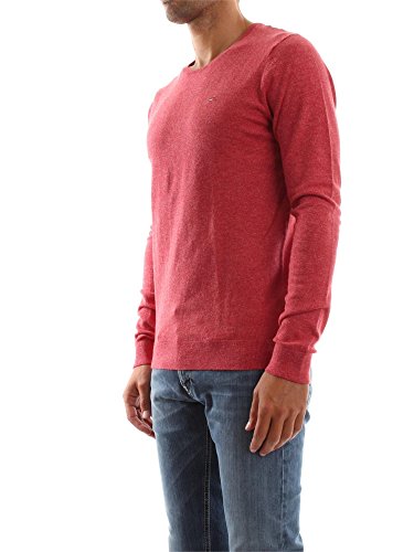 Tommy Hilfiger Basic Texture cn Sweater l/s 5 Jersey, Chili Pepper-PT, SM para Hombre