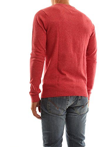 Tommy Hilfiger Basic Texture cn Sweater l/s 5 Jersey, Chili Pepper-PT, SM para Hombre