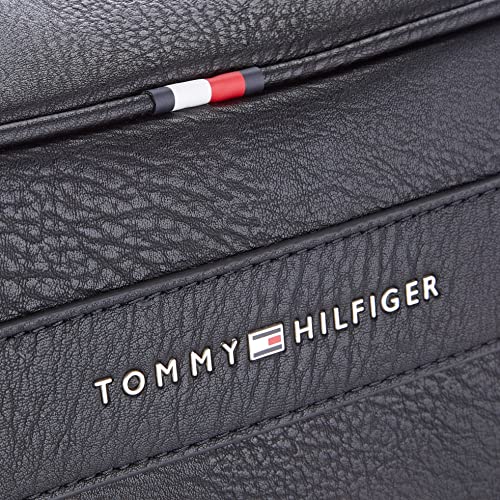 Tommy Hilfiger Casual PU WASHBAG, Accesorio de Viaje-Billetera Plegable para Hombre, Schwarz