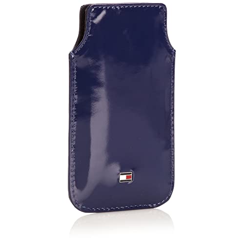 Tommy Hilfiger Felicity Phone Case, Organizador de Bolso para Mujer, Azul-Blau (Twilight Blue 470), 8x13x1 cm (B x H x T)