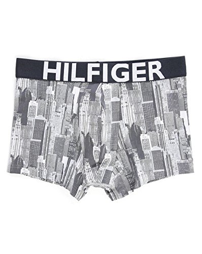 Tommy Hilfiger Hilfiger Trunk Photo Bóxer, Grau (Phantom-PT 907), S para Hombre