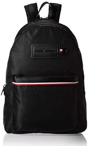 Tommy Hilfiger - Modern Nylon Backpack, Shoppers y bolsos de hombro Hombre, Negro (Black), 12.5x46x31.5 cm (W x H L)