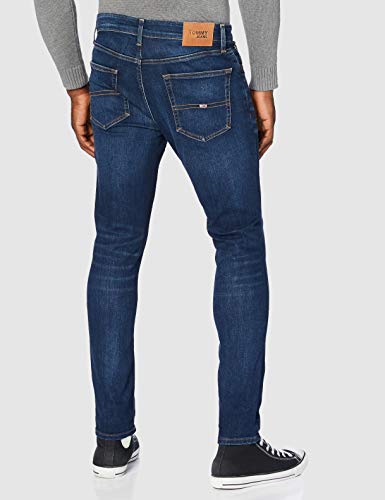 Tommy Jeans Austin Slim Tapered ASDBS Jeans, Aspen Azul Oscuro Stretch, W34 / L32 para Hombre