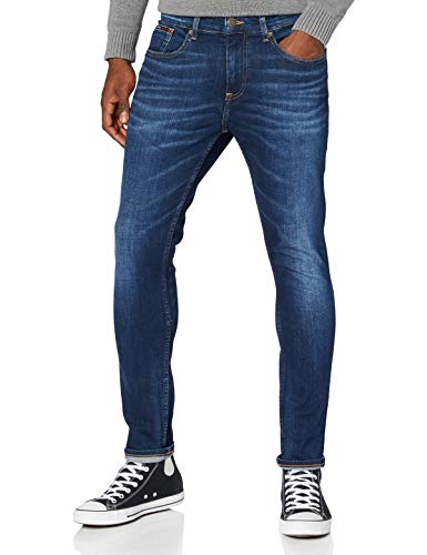 Tommy Jeans Austin Slim Tapered ASDBS Jeans, Aspen Azul Oscuro Stretch, W34 / L32 para Hombre