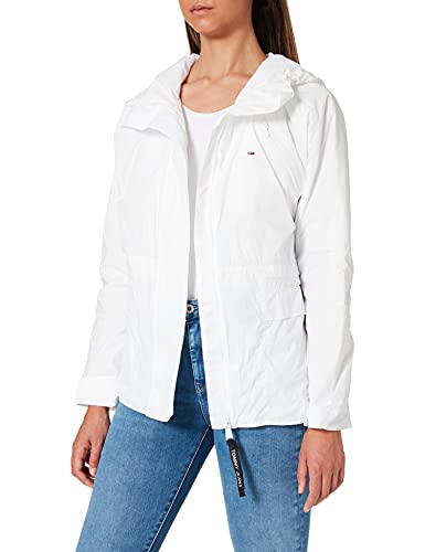 Tommy Jeans Cortavientos Tjw Solid, White, S para Mujer