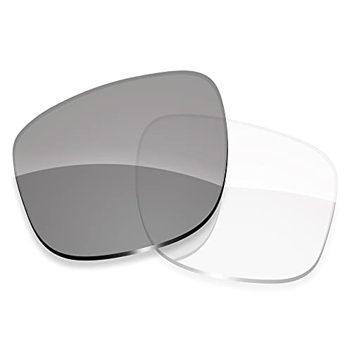 ToughAsNails Lentes fotocromáticas transparentes de repuesto para Oakley Sliver OO9262 Sunglass - Fotocromático transparente