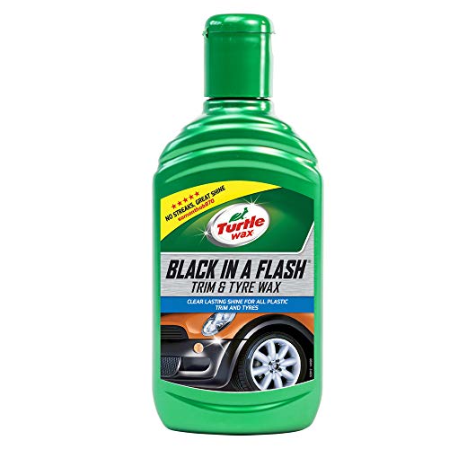 Turtle Wax 52812 Black In A Flash Restaurador para Exterior De Plástico Y Neumáticos 300Ml