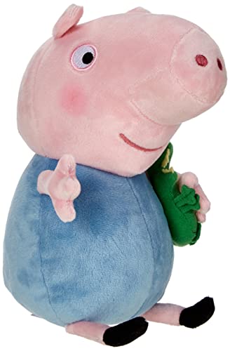 Ty Peppa Pig George - Peluche, Peppa le cochon, Peppa Large, 28 cm