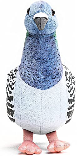 Uni-Toys - Paloma de caléndula - 20 cm (Altura) - Paloma, pájaro - Peluche de Peluche, Azul/Gris.