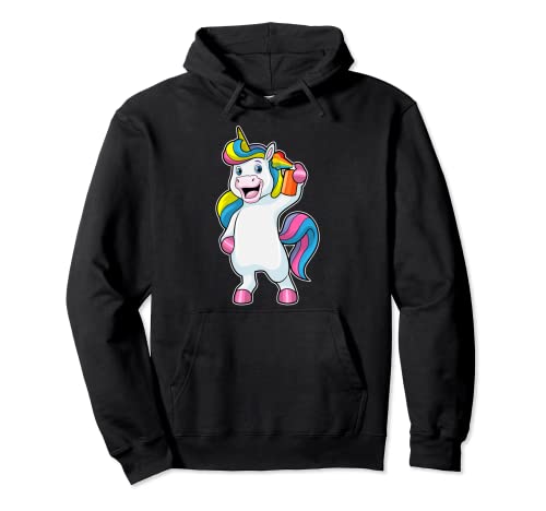 Unicornio Peluquero Laca para el cabello Sudadera con Capucha