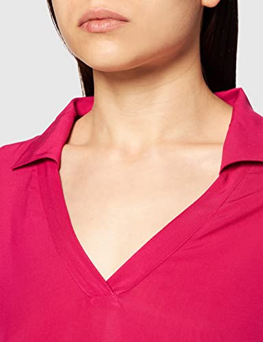 United Colors of Benetton Camicia 5SF05QD64 Camisa, Fucsia 04L, M para Mujer