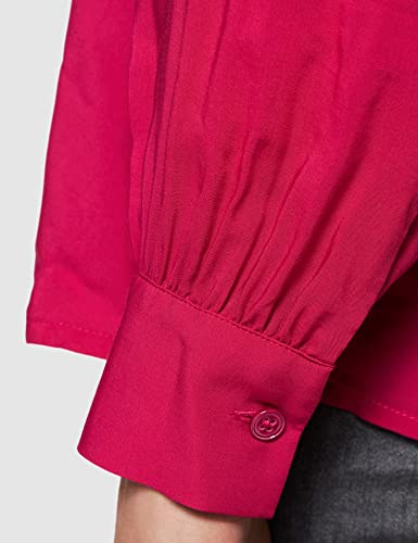 United Colors of Benetton Camicia 5SF05QD64 Camisa, Fucsia 04L, M para Mujer