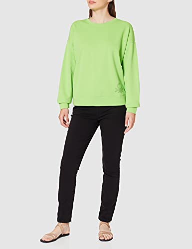 United Colors of Benetton Malla G/C M/L 35yve19h8 Sudadera con Capucha, Lima 06z, S para Mujer