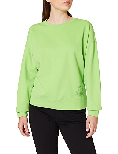 United Colors of Benetton Malla G/C M/L 35yve19h8 Sudadera con Capucha, Lima 06z, S para Mujer