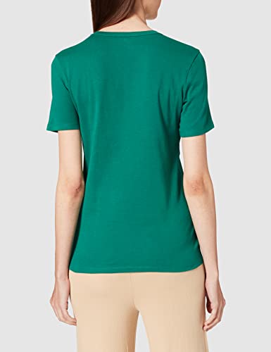 United Colors of Benetton T-Shirt 3GA2E16A2 Camiseta, Verde Bottiglia 30g, L para Mujer