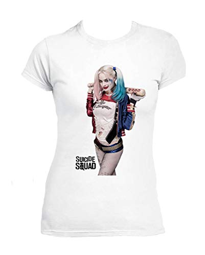 UZ Design Camiseta Harley Quinn Mujer Chica Niña Escuadron Suicida Daddy'S Lil Monster Joker, Niño 12-14 Años