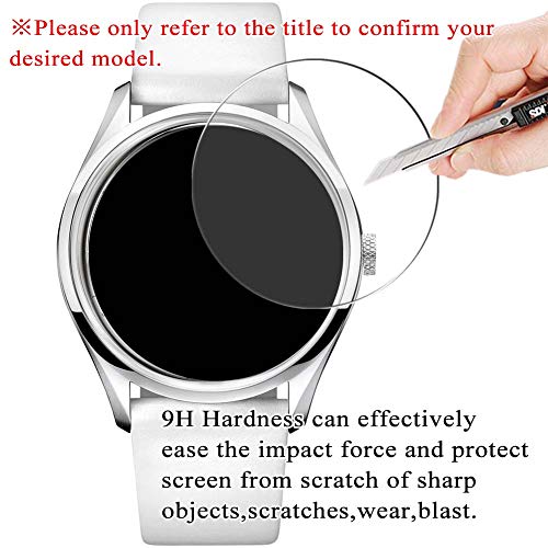 VacFun 3 Piezas Vidrio Templado Protector de Pantalla para OMEGA 231.10.39.60.06.001, 9H Cristal Screen Protector Sin Burbujas, Alta Definición Película Protectora Reloj Inteligente Smartwatch Pulsera