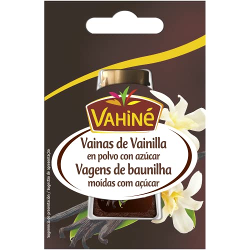 VAHINÉ - Pastelería - Vainilla en polvo azucarada- Para la Elaboración de Pasteles, Tartas, Cremas y Crepes - 7g