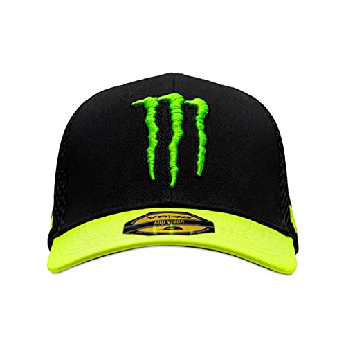 Valentino Rossi Gorra de Visera Central Sponsor,One Size,Negro,Hombre