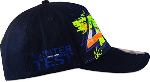 Valentino Rossi Gorra Winter Test,One Size,Azul,Hombre