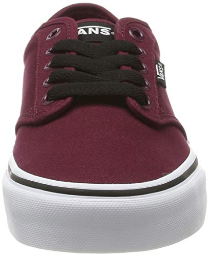 Vans Atwood, Zapatillas Hombre, Red Canvas Oxblood White 8j3, 44 EU