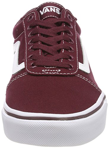 Vans Ward, Zapatilla Baja Hombre, Rojo (Canvas/Port Royale/White 8J7), 44 EU