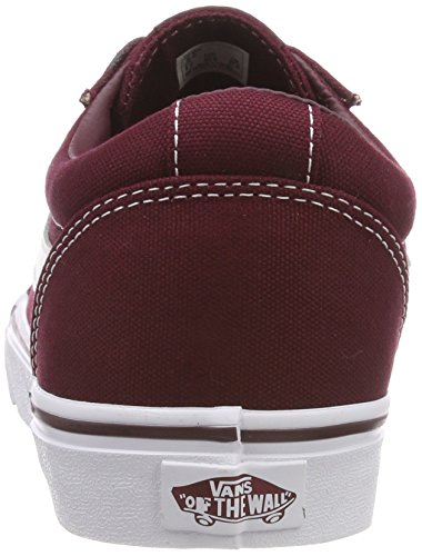 Vans Ward, Zapatilla Baja Hombre, Rojo (Canvas/Port Royale/White 8J7), 44 EU