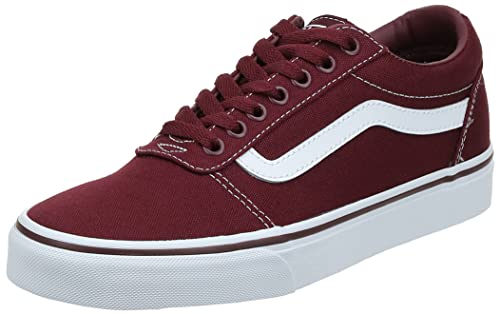 Vans Ward, Zapatilla Baja Hombre, Rojo (Canvas/Port Royale/White 8J7), 44 EU