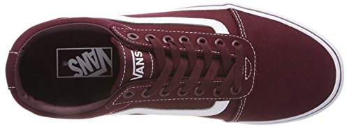 Vans Ward, Zapatilla Baja Hombre, Rojo (Canvas/Port Royale/White 8J7), 44 EU