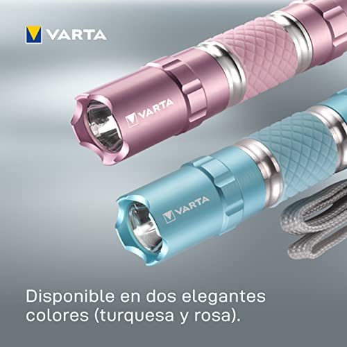 VARTA 0.5 Watt LED Lipstick Light incl. 1 pila High Energy AA, linterna en forma de pintalabios, linterna de bolsillo, linterna para el llavero, linterna para bolsos, mochilas