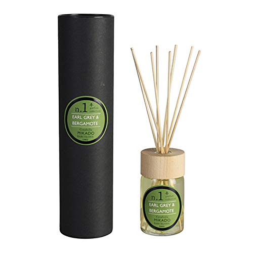 Velas Pinçart Mikados Ambientador y Perfume Navideño. Marca CERABELLA Capacidad 100 ml.unid (PERF1-Earl Grey & Bergamote)