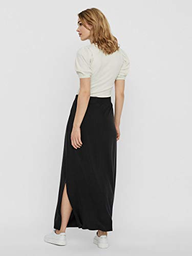 Vero Moda Vmava NW Ancle Skirt Ga Noos Falda, Negro, XS para Mujer