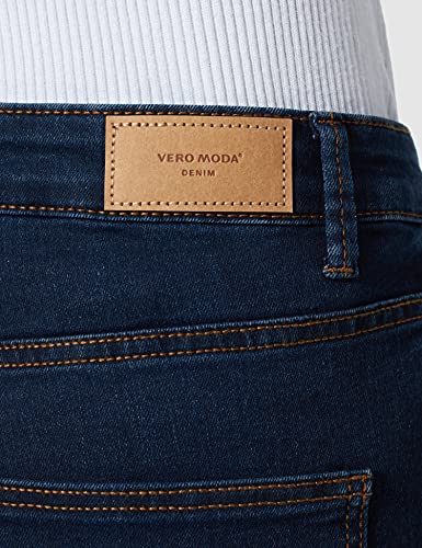 Vero Moda VMJUDY MR Slim Jegging VI3122 Noos Jeans, Dark Azul Denim, XL para Mujer