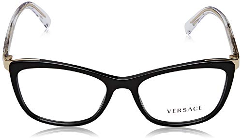 Versace 0Ve3255 Monturas de Gafas, Black, 54 para Mujer