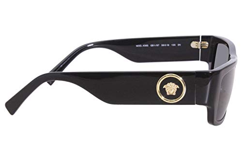 Versace 0VE4385 Gafas, Negro, 56 Unisex Adulto