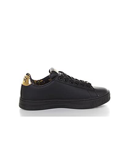 VERSACE JEANS COUTURE 71VA3SK6 ZP014 - Zapatillas bajas para mujer, Negro , 39 EU